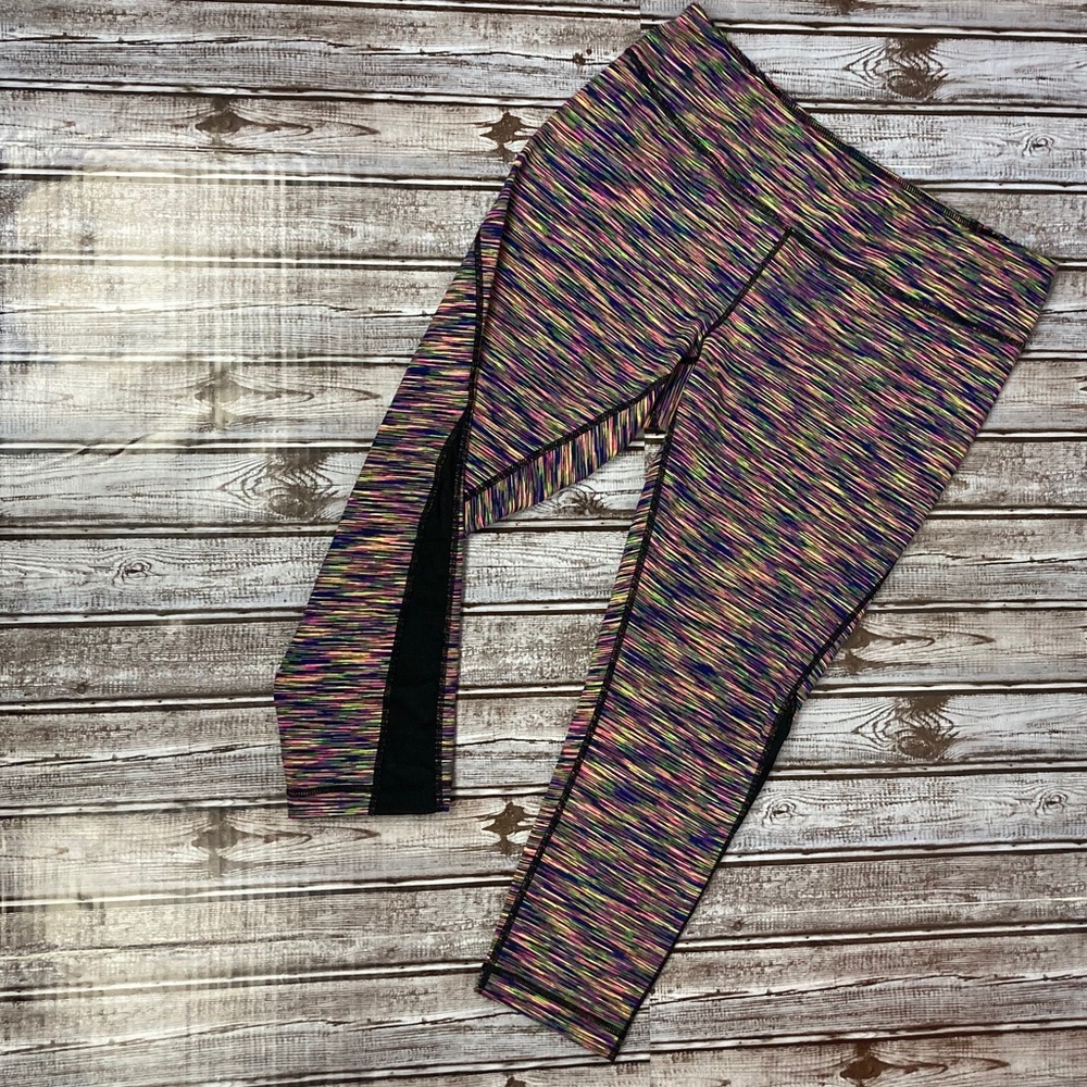 Zella Cosmic Colorful Capri Leggings Size Lg EUC - Picture 9 of 16